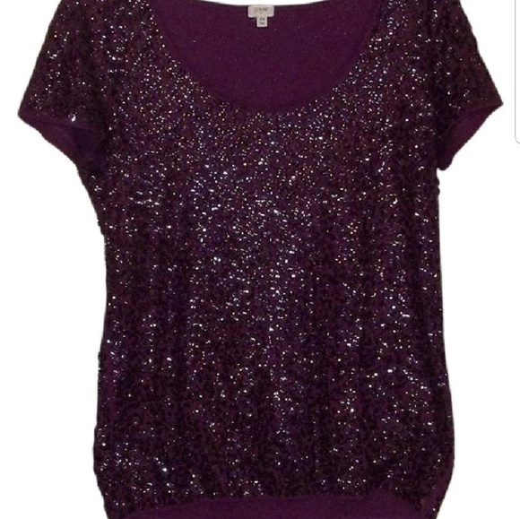 sequin top xl